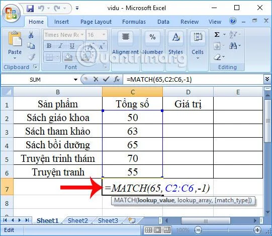Excel'de Eşleştirme işlevi: Örneklerle Eşleştirme işlevi nasıl kullanılır?