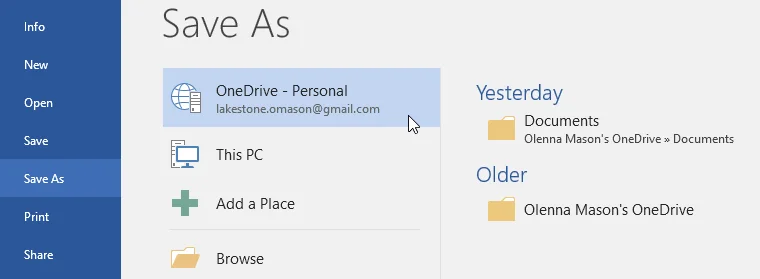 Vollständiger Leitfaden zu Word 2016 (Teil 2): ​​Machen Sie sich mit OneDrive vertraut, erstellen, speichern und teilen Sie Dokumente