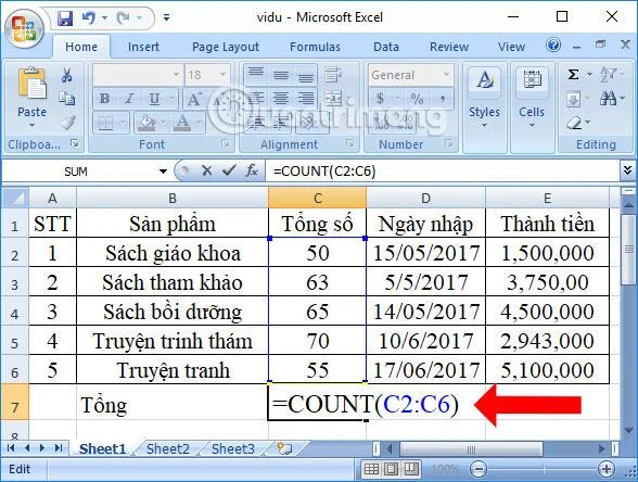 ฟังก์ชัน COUNT ใน Excel: สูตรที่ง่ายที่สุดและการใช้ฟังก์ชันการนับนี้
