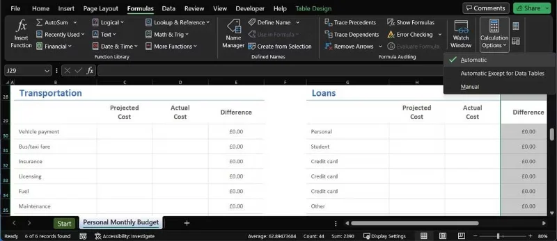 Cómo corregir el error de Autocompletar en Excel