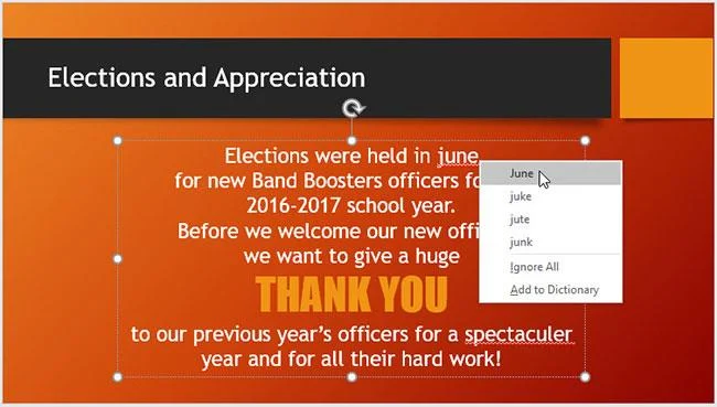 PowerPoint 2019 - Controllo Ortografico Automatico