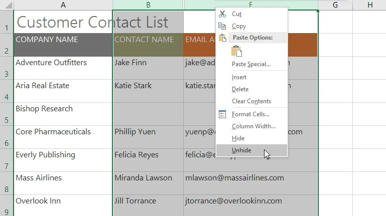 Excel 2019 (Bölüm 5): Sütunları, satırları ve hücreleri değiştirme