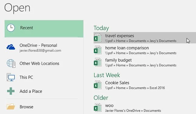 Excel 2019 (Bölüm 2): Çalışma kitapları oluşturma ve açma