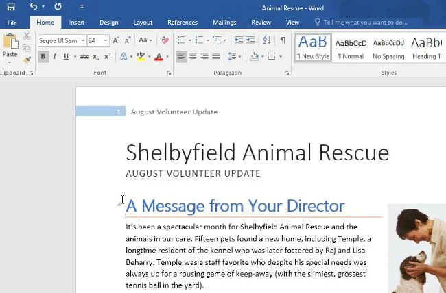 Vollständiger Leitfaden zu Word 2016 (Teil 27): So verwenden Sie den Stil