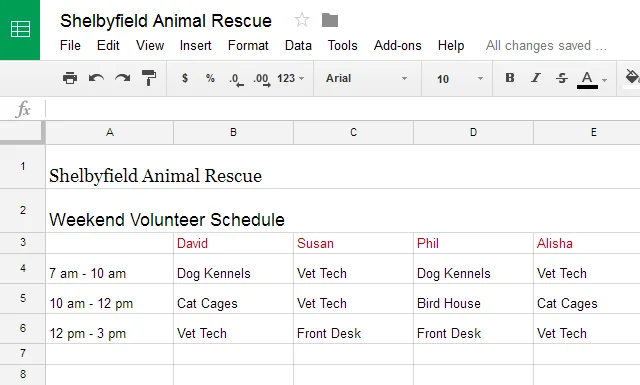 Google Sheets (Teil 3): Zellen formatieren