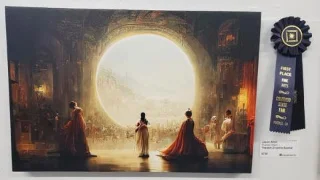 Prêmio de pintura vencedora de IA incomoda artistas