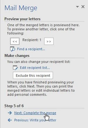 Vollständige Anleitung zu Word 2016 (Teil 28): So führen Sie Text zusammen und erstellen Serienbriefe