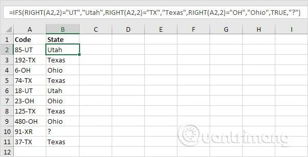 Excel 2016'da ANAHTAR işlevi nasıl kullanılır
