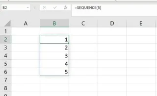 Microsoft Excel 365te SEQUENCE() işlevi nasıl kullanılır?
