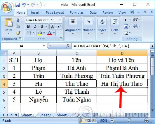 Excel'de BİRLEŞTİR işlevi nasıl kullanılır?