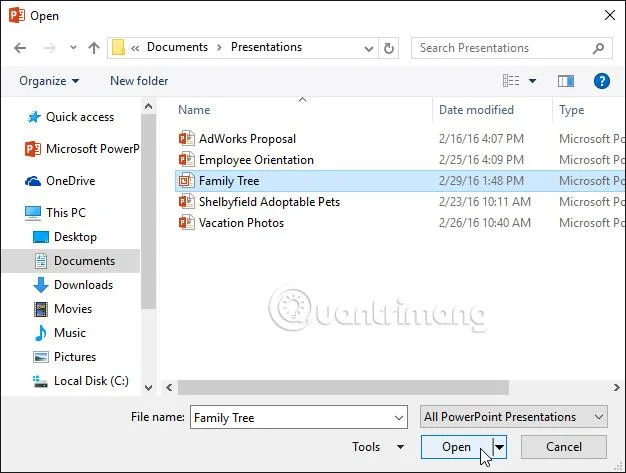 PowerPoint 2016: создание и открытие презентаций