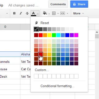Google Sheets (Teil 3): Zellen formatieren