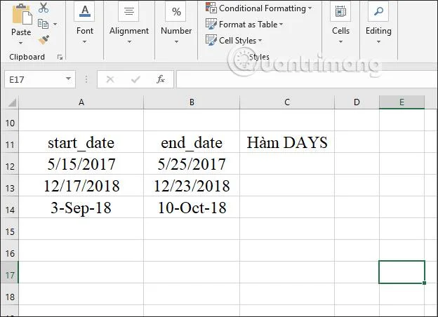 Excel'de GÜN işlevi: Excel'de tarih mesafesi nasıl hesaplanır