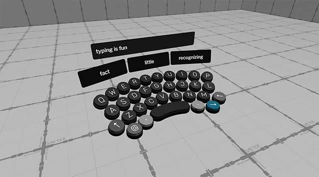 Desenvolveu com sucesso um teclado imaginário para telas sensíveis ao toque e VR, alimentado por IA