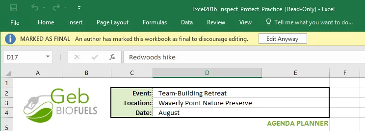 Excel 2019 (Bölüm 25): Çalışma kitaplarını kontrol edin ve koruyun