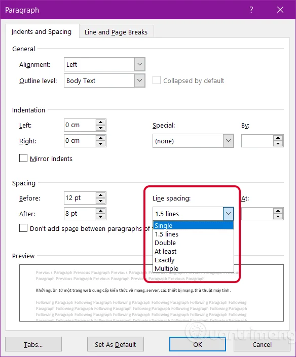 So platzieren Sie Zeilen in Word 2016, 2019, 2010, 2007, 2013