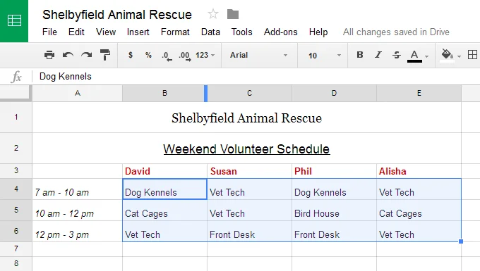 Google Sheets (Teil 3): Zellen formatieren