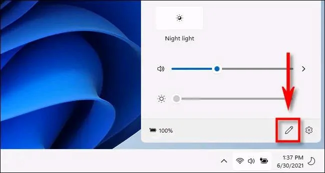 Cara membuka dan mengedit Tetapan Pantas (Pusat Tindakan) pada Windows 11