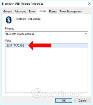 Bagaimana untuk mencari alamat Bluetooth yang disambungkan ke Windows