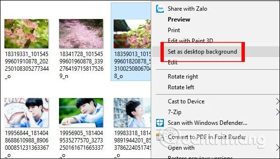 Bagaimana untuk menukar kertas dinding komputer Windows 10