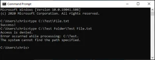 Windows komut satırında dosya yollarındaki boşluklardan nasıl kaçılır