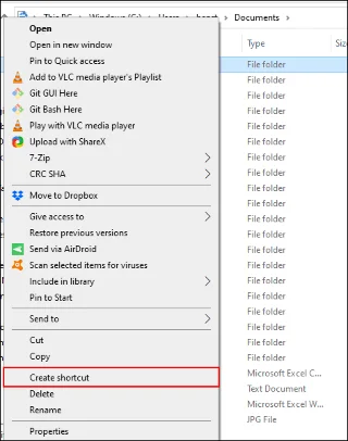 Windows 10でフォルダーをブックマークする方法