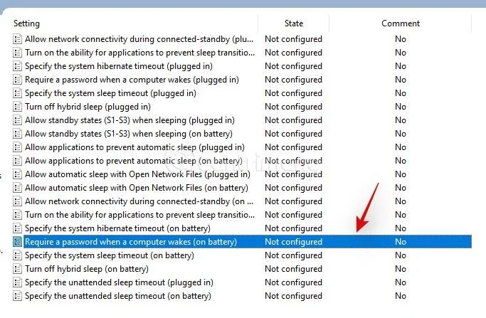 Wachtwoordverzoek uitschakelen na de slaapstand op Windows 11