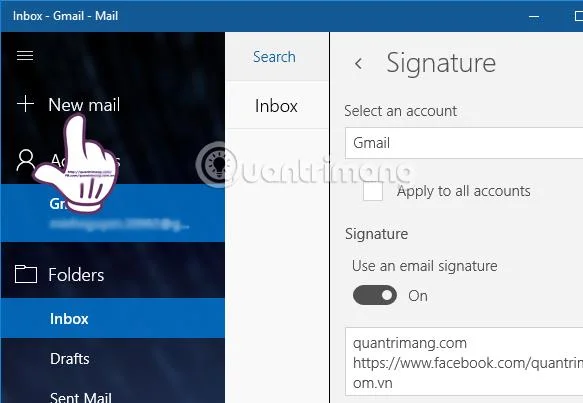 Mail Windows 10'da imza nasıl değiştirilir?