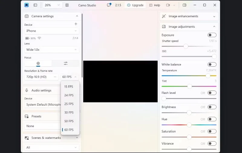 Cara menggunakan iPhone sebagai kamera web dengan Camo