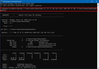 Windows 10da Robocopy ile dosya ve klasörler nasıl hariç tutulur?