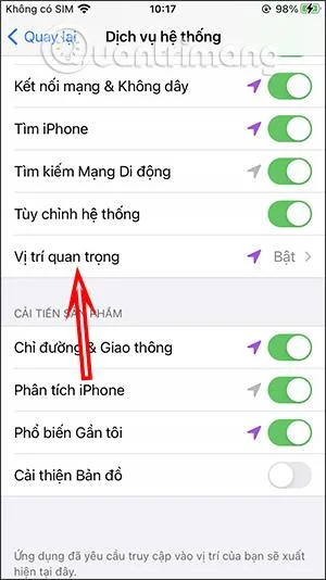Bagaimana untuk melihat sejarah lokasi lalu pada iPhone