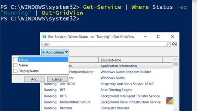 Bagaimana untuk mengeksport senarai perkhidmatan yang sedang berjalan dan berhenti dalam Windows