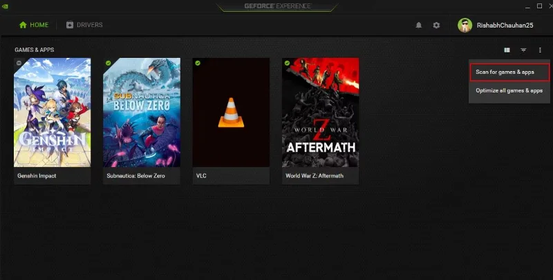 GeForce Experience, Windows'ta oyun bulmada sorun yaşıyor: İşte bunu nasıl düzelteceğiniz