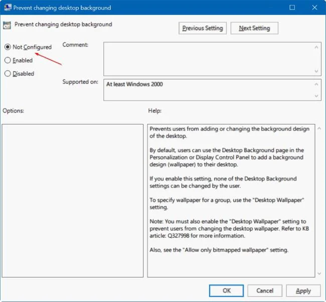 Ralat "tidak boleh menukar kertas dinding desktop" pada Windows 10, ini adalah cara untuk membetulkan ralat