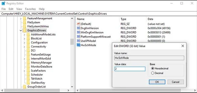 Windows 10 のハードウェア アクセラレーションによる GPU スケジュール機能をオフ/オンにする
