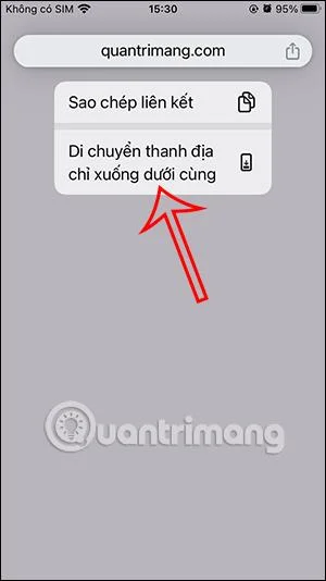 Cara mengalihkan bar alamat iPhone Chrome ke bawah