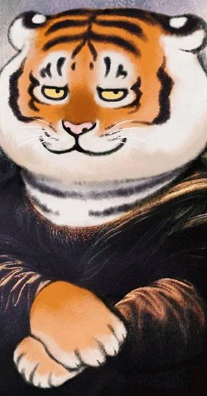 Sfondi di tigre grassa, foto carine di tigre grassa