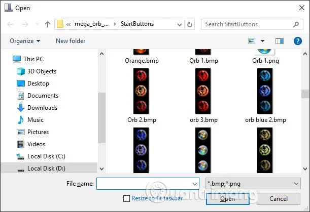 Bagaimana untuk menukar butang Mula pada Windows 10