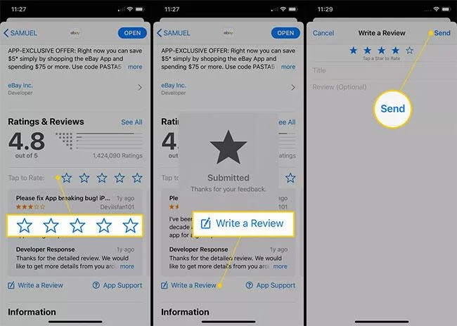 Apple App Store でアプリを評価する方法