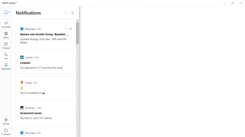 Android- en iOS-apparaten synchroniseren met een Windows 11-pc met behulp van de Intel Unison-app