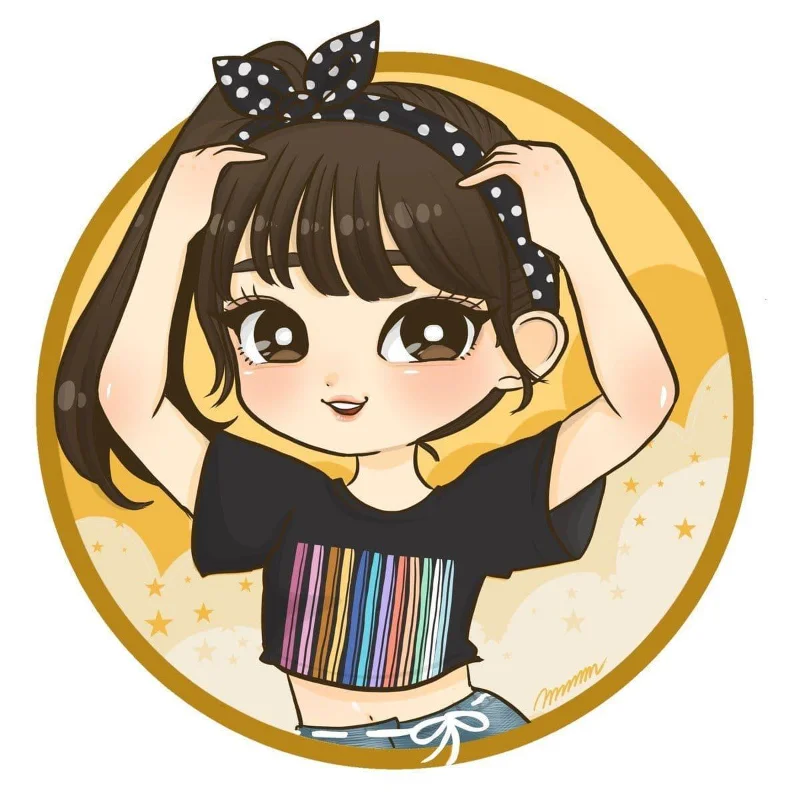 Awatar Chibi, uroczy awatar, piękny awatar Chibi