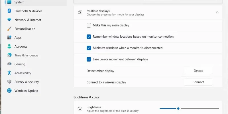 Meerdere monitoren configureren in Windows 11