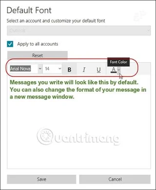 Windows 10'da Mail uygulamasının varsayılan yazı tipi nasıl değiştirilir?