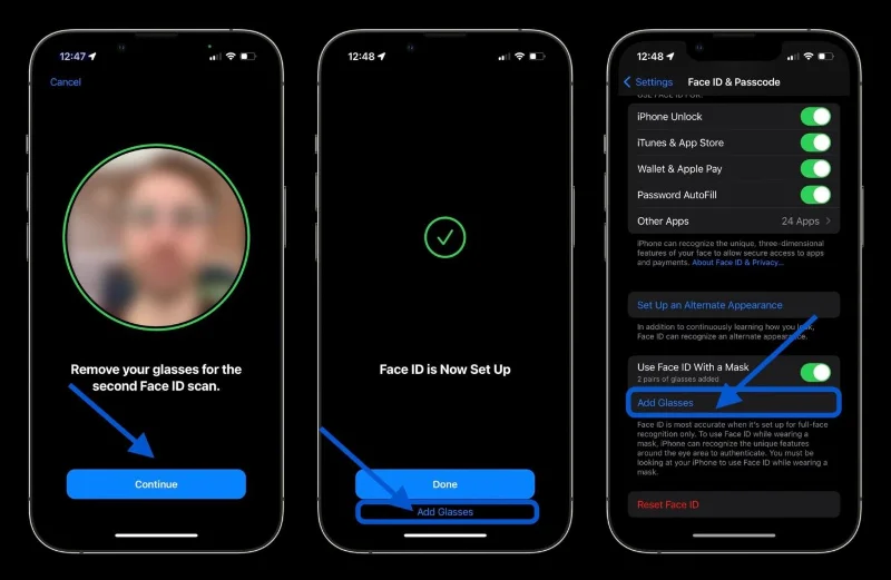 Bagaimana untuk membuka kunci ID Wajah apabila memakai topeng pada iOS 15.4