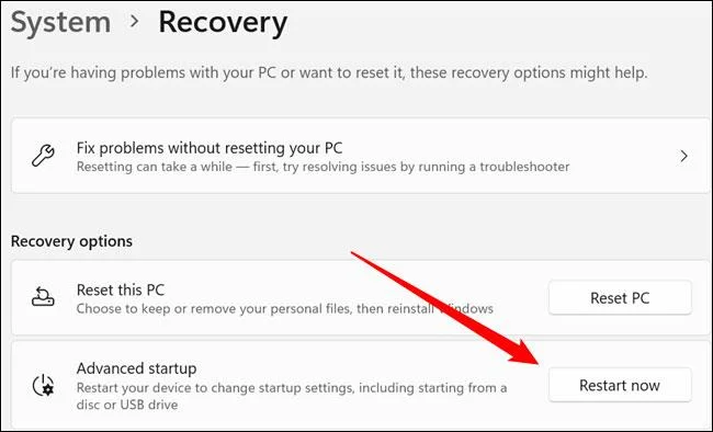 Toegang krijgen tot het opstartmenu in Windows 11