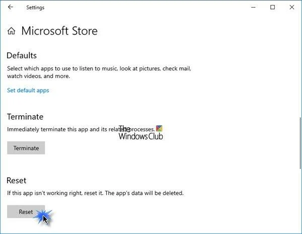 Updatefout in de Microsoft Store-app oplossen - Er is iets onverwachts gebeurd Code: 0x80070141