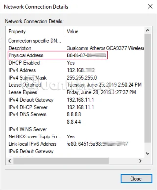 2 cara untuk melihat dan membaca alamat MAC pada komputer Windows 10 dan macOS