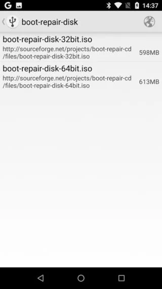 Bir Android cihazı kullanarak bilgisayarınızı geri yükleme talimatları