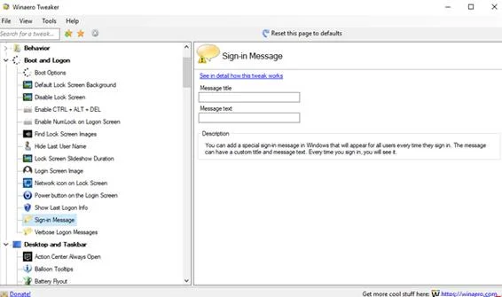 Winaero Tweaker, ein Tool zur vollständigen Personalisierung von Windows 10 Spring Creators