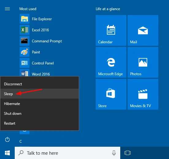Herstel de ontbrekende slaapoptie op Windows 11/10/8/7